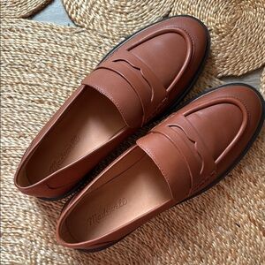 Madewell Tan Leather Loafers